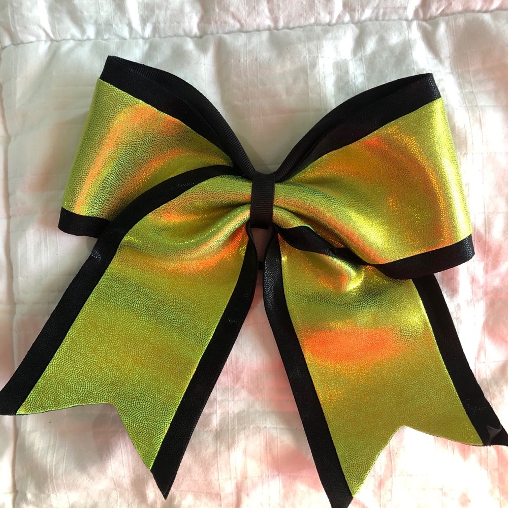 🎀 2/$10 Cheer Competition Bow Green Holographic